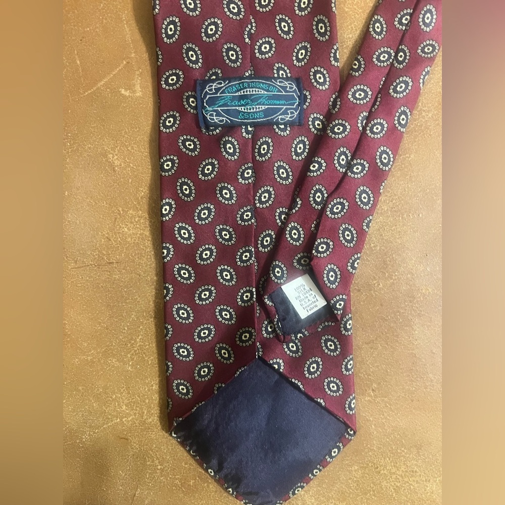 Fraser Thomson Vtg Silk Tie - Picture 2 of 6